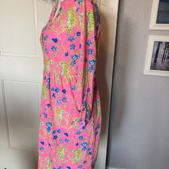 Lilly Pulitzer Loran Dress Prosecco Pink Tigress Garden Size Small - Picture 11 of 15